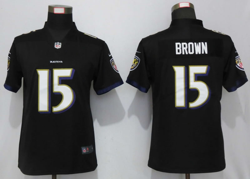 Women Nike Baltimore Ravens 15 Brown Black Vapor Untouchable Limited Jerseyy,We sell and wholesale Women Nike Baltimore Ravens 15 Brown Black Vapor Untouchable Limited Jerseyy on line form chian!